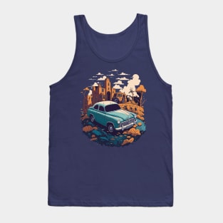 Vintage Car Illustration Tank Top